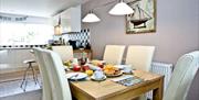 Dining area and kitchen, Shipshape, 11 Heath Court, Brixham, Devon