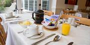 Breakfast Room, Silverlands B&B and car park, Torquay, Devon