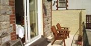 Outside seating, St Michael's Hotel, Torquay, Devon