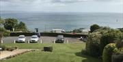 Car Park and view, Sunningdale Apartments, Torquay, Devon