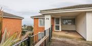 Entrance and parking space, Sunnybank self catering accommodation in Torquay, Devon