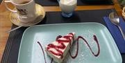 Gluten Free dessert served at Sven's and More, Reddenhill Road, Torquay