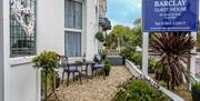 Front garden at The Barclay Guest House, Garfield Road, Paignton, Devon