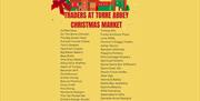 Traders List at Torre Abbey Christmas Market