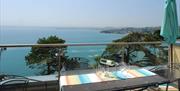 Balcony with sea view, Tree Tops, A4 Masts, Warren Road, Torquay, Devon