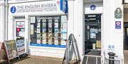 Accessible entrance to the English Riviera Visitor Information Centre on Torquay harbourside, Torquay, Devon