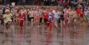 Paignton Lions Club Walk into the Sea, Paignton, Devon