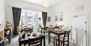 Breakfast room at Wayfarer, Torquay, Devon
