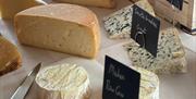 Cheese selection at The Wine Loft, 42 Middle Street, Brixham