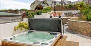 Hot Tub at Wrens Perch, 5 Garlic Rea, Brixham, Devon