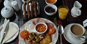 Breakfast at Burleigh House, Torquay, Devon