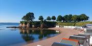 Beach Huts at Livermead Beach, Torquay, Devon