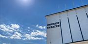 Outside the Princess Theatre in Torquay, Devon