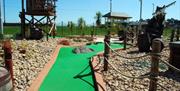 Pirates Bay adventure golf sea view in Paignton, Devon