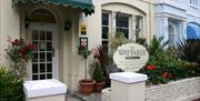 Entrance to Wayfarer Guest House, Torquay, Devon