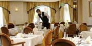 Our waiter at the Livermead Cliff Hotel, Torquay, Devon