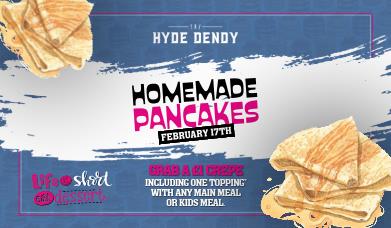 Hyde Dendy pancake offer