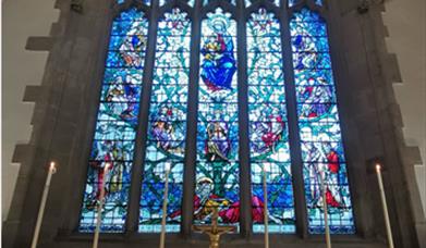 Stained glass window, St Mary the Virgin, St Marychurch