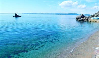 Meadfoot beach in Torquay, Devon