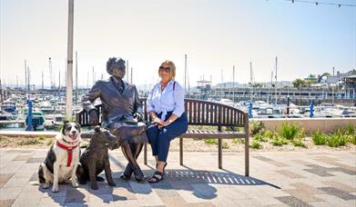 Dame Agatha Christie CBE sculpture Torquay