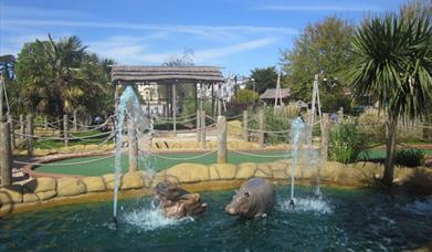 The Rhinos at Jungle Journey, Torquay, Devon