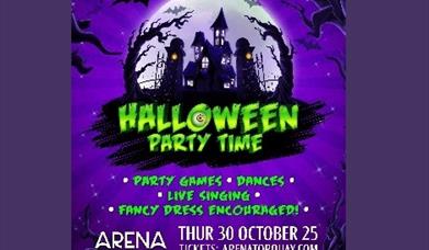 Halloween Party Time! Party games, dances, live singing, fancy dress encouraged!