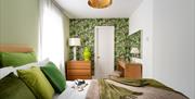 Luxury bedroom at Palm Grove Apartments, Torquay, Devon