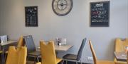 Central Caffe Inside Seating Area Torquay in Devon