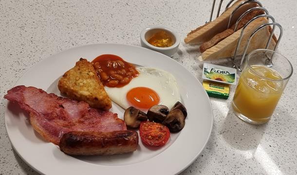 Breakfast at Rowcroft Lodge, Goodrington, Paignton