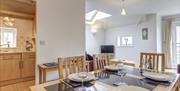 Dining area and Kitchen, 20 Belvedere Court, 37 Marine Drive, Paignton, Devon