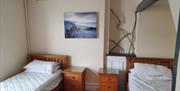 Twin bedroom, 29 North Furzeham Road, Brixham, Devon