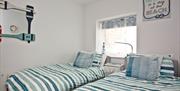 Twin Bedroom,  Lapwing 2, The Cove, Brixham, Devon