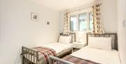 Twin Bedroom, 3 Sandpiper, The Cove, Brixham, Devon