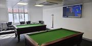 Pool table at 8 Ball Bar & Sports, Manor Corner, Preston, Paignton, Devon