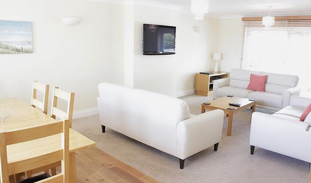 Lounge, Apartment 1, Goodrington Lodge, 23 Alta Vista Road, Paignton, Devon