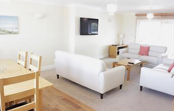 Lounge, Apartment 1, Goodrington Lodge, 23 Alta Vista Road, Paignton, Devon