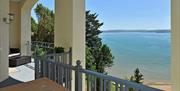 Balcony and view from Astor House, Torquay, Devon