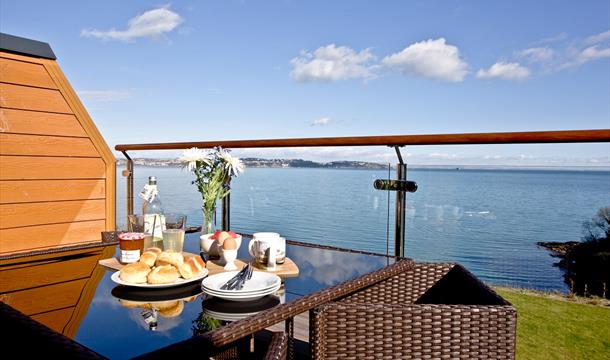 Breakfast with a view at the Avocet 2, Brixham, Devon