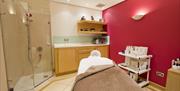 Treatment room, Fire and Ice Experience at The Aztec Spa, Torquay, Devon
