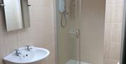 Bathroom/Shower at Rosemary Cottage, Brixham, Devon