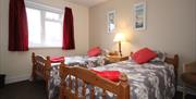 Twin bedroom at Big Tree Holiday Flats, Paignton, Devon