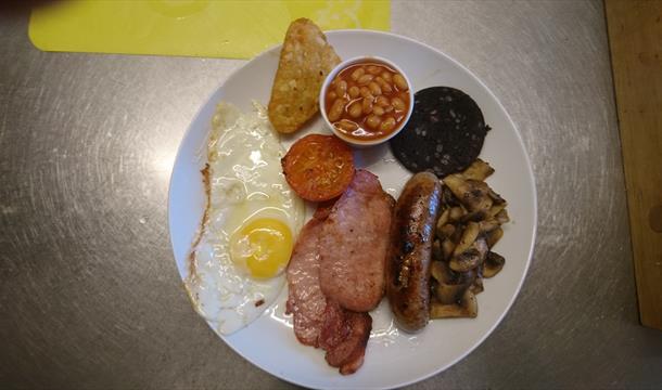 Heathcliff House Full English Breakfast Locally Sourced Torquay in Devon