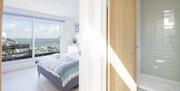 Double Bedroom with sea view, Lounge with sea view, The Captain's Cottage, North View Road, Brixham, Devon