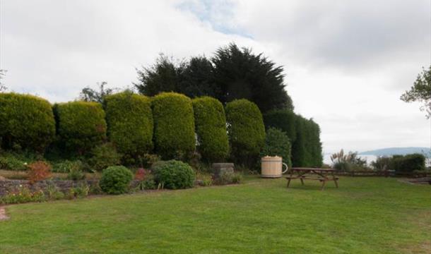 Garden and view, Carlingford, Teignmouth Road, Torquay, Devon