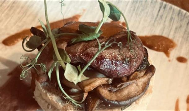 Food served at Game Gastro Night, Cary Arms Food served at Game Gastro Night, Cary Arms