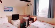 Twin Bedroom, Castleton Hotel, Paignton, Devon