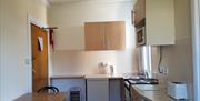 Kitchen, Coombe Lodge Holiday Flats, Paignton, Devon