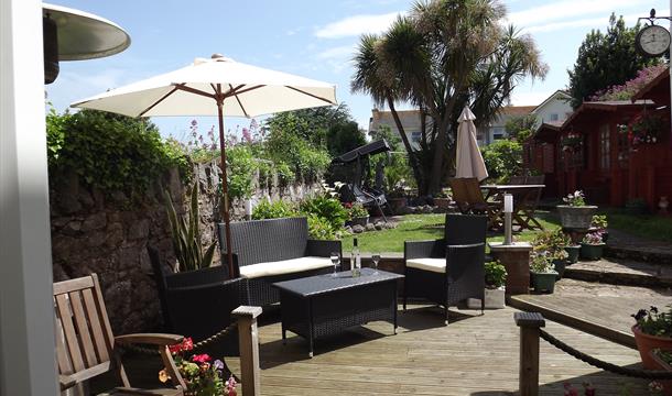 Relax in our garden at Easton Court, Paignton, Devon