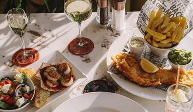 Taste the ocean whilst overlooking the Bay at Pier Point Restaurant and Bar, Pier Point, England's Seafood FEAST, Torquay, Devon