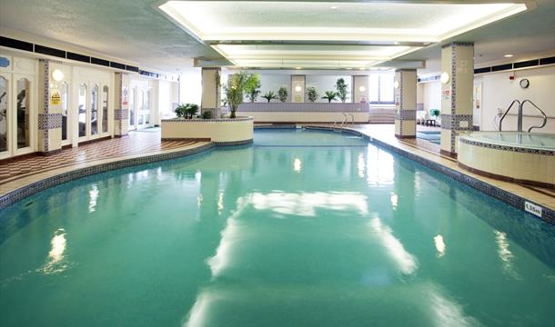 Heated indoor pool at The Grand Hotel, Torquay,Devon